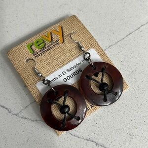 Gourds earrings made in El Salvador Fair Trade Products New